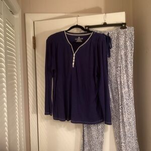 Liz Claiborne Navy Blue pajamas Sz xl